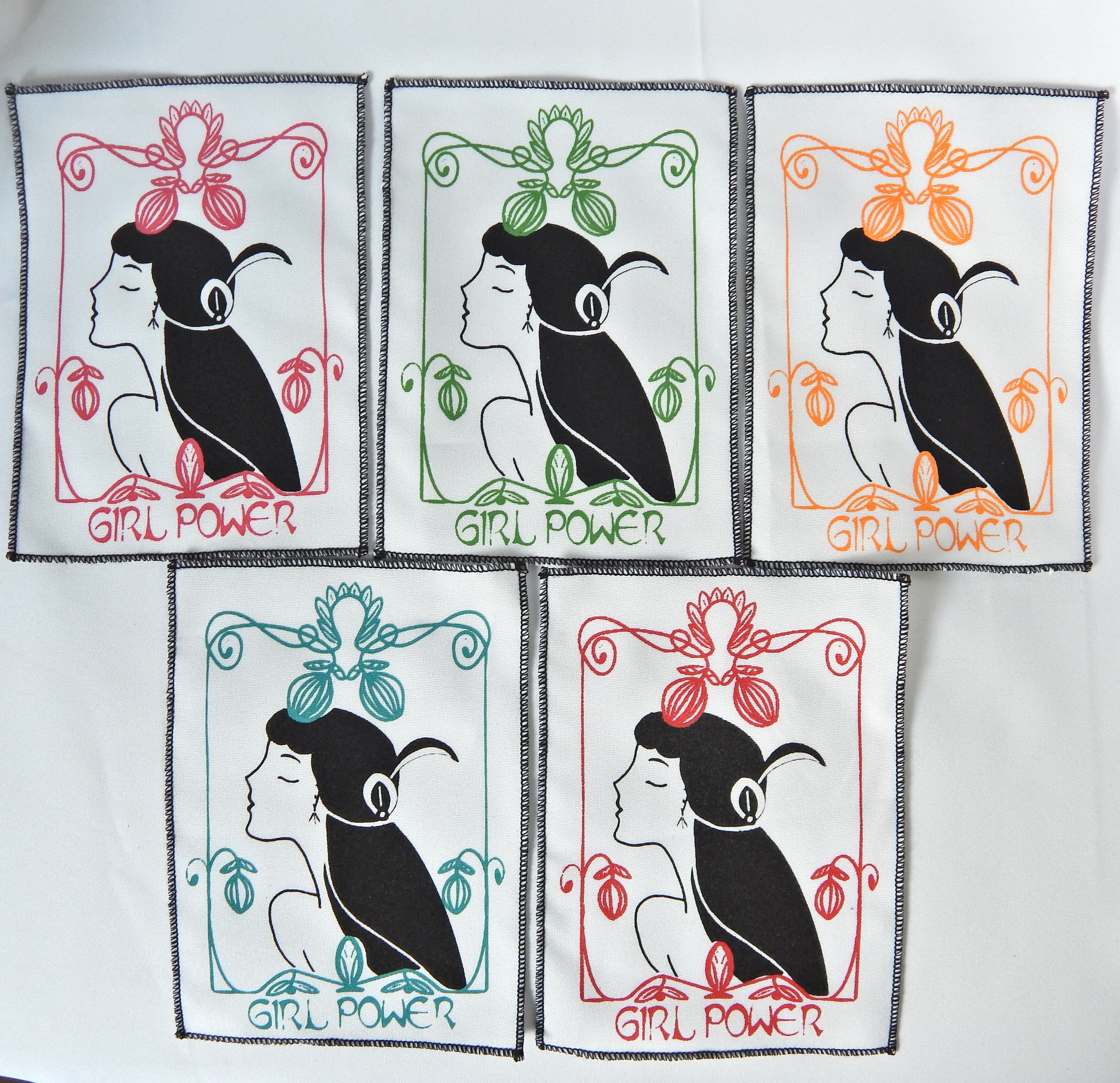 Patch Girl Power n°7 "Art Nouveau du Féminin"
