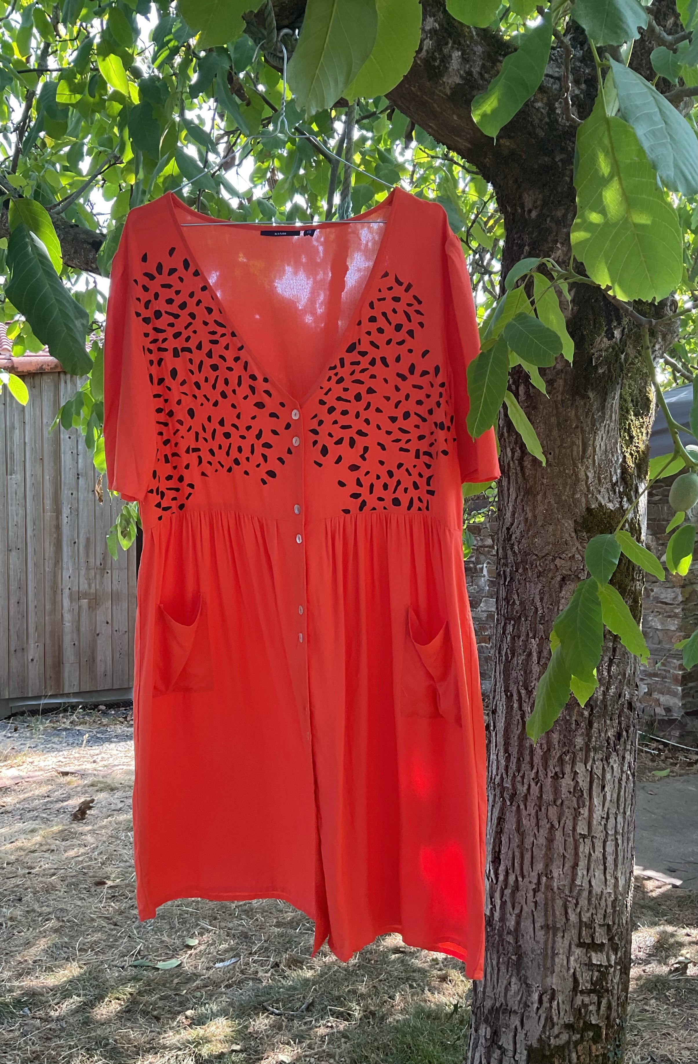 Robe d'été sérigraphiée – Upcyclée | Social Fripe